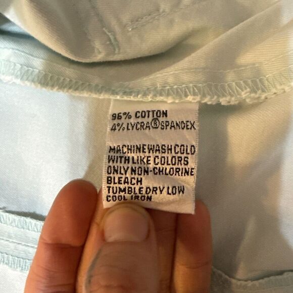 Vintage Talbots Blazer Womens Size 4 Cotton Blue Stretch Jacket 3 Button‎ Career - Picture 8 of 9